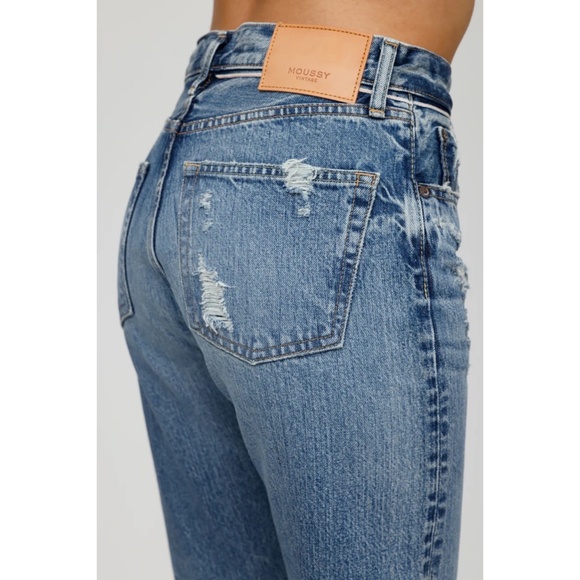 NWT ✨MOUSSY✨ Plymouth Straight Leg Jean in 110 Blue Sz 24 - Picture 13 of 16
